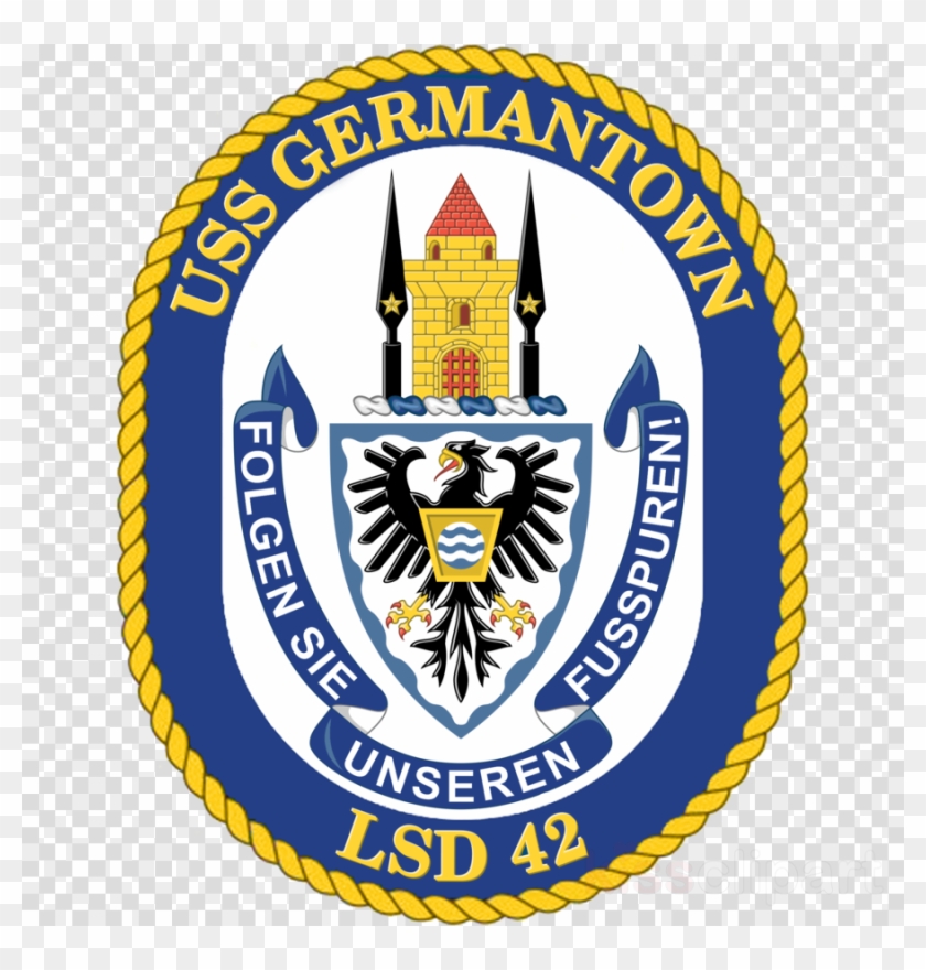 Uss Germantown Logo Clipart United States Naval Academy - Uss New Orleans Lpd 18 Crest #1682810