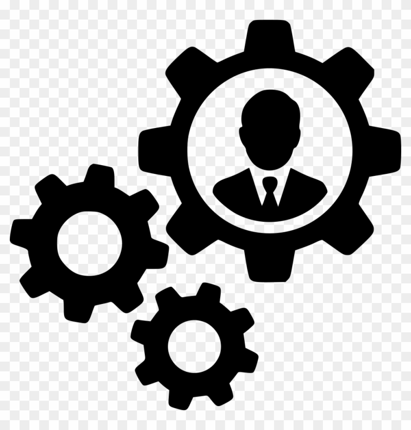 User Man Gears Cogs Settings Control Avatar Options - Settings Vector #1682879