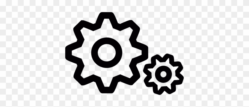 Pair Of Gears Vector - Engranaje Dibujo Para Colorear #1682880