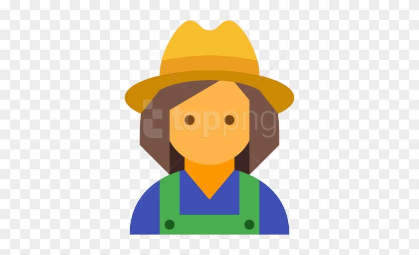 Download Farmer Clipart Png Photo - Female Farmer User Icon #1683630