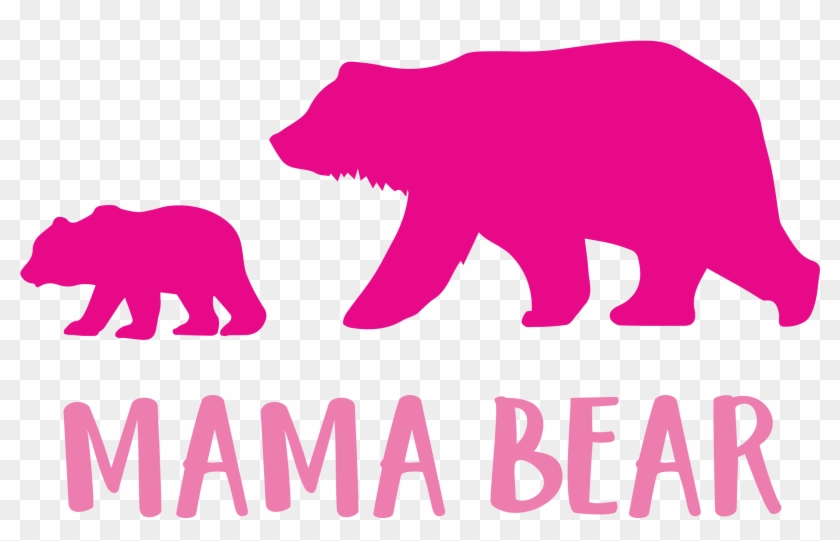 Mama Bear Cutting Files Svg Dxf Pdf - Bear Silhouette #1683888
