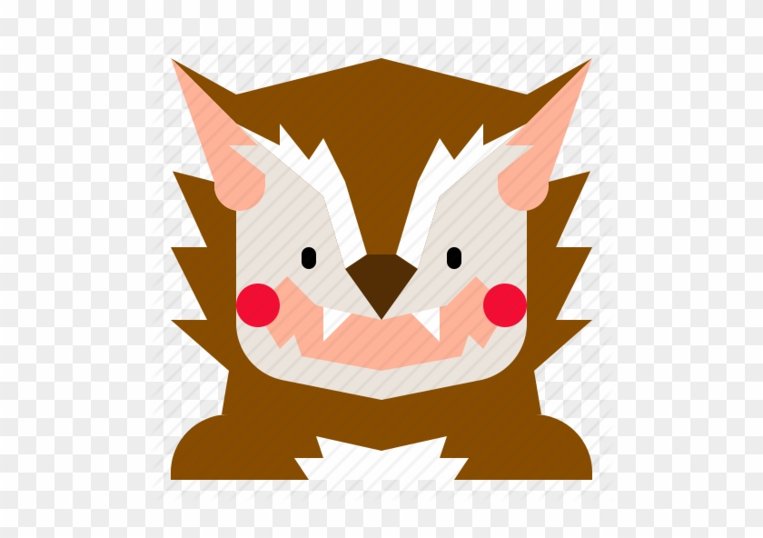 Lycanthrope Monster Moon Icon - Drawing #1684253