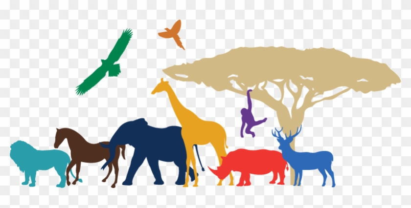 Wandtattoo Jugendzimmer Afrika Tiere Safari Silhouette - Wandtattoo Jugendzimmer Afrika Tiere Safari Silhouette #1684767