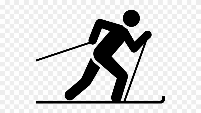 Ski Rubber Stamps - Cross Country Skiing Icon #1684842