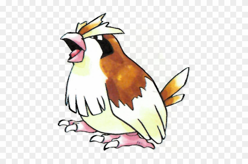Pidgey Pokemon Red And Green Official Art Render - Pidgey Pokemon Red And Blue #1684914