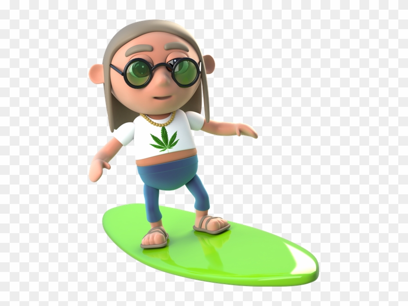 3d Funny Cartoon Hippie - Hippies De Caricatura Transparente #1685319