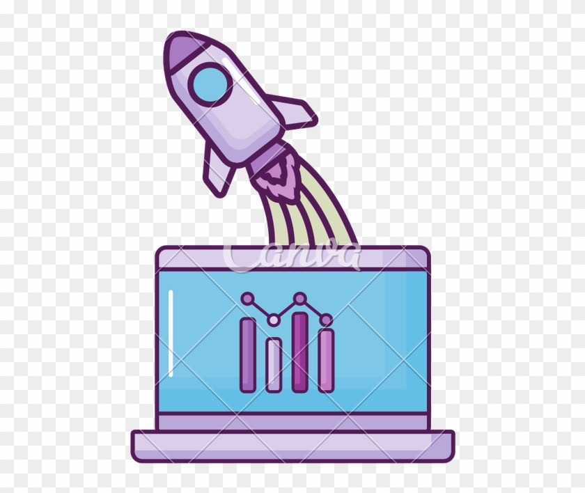 Laptop With Rocket Launcher And Statistics - Laptop With Rocket Launcher And Statistics #1685324