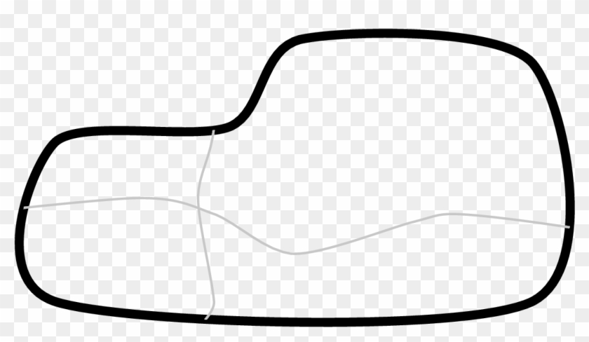 Draw Lines Separating The Figure Into These Partitions - Line Art #1685620