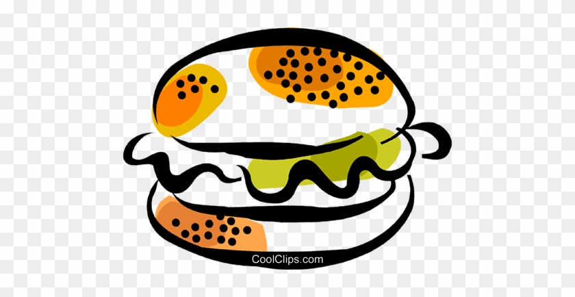 Hamburger Royalty Free Vector Clip Art Illustration - Hamburguer Vetor Png #1685894