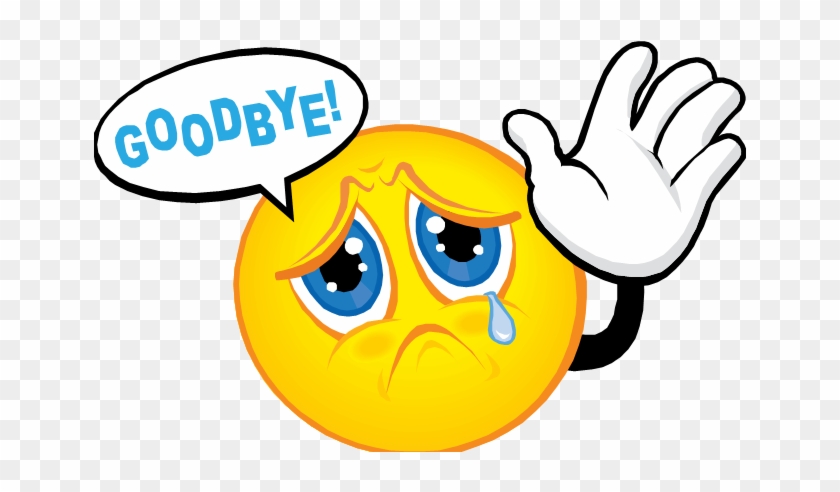 Fifth Grade Farewell - Sad Emoji Waving Goodbye #1685945