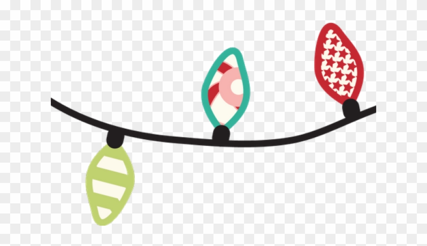 Line Clipart Christmas - Christmas Lights Banner Clipart #1687063