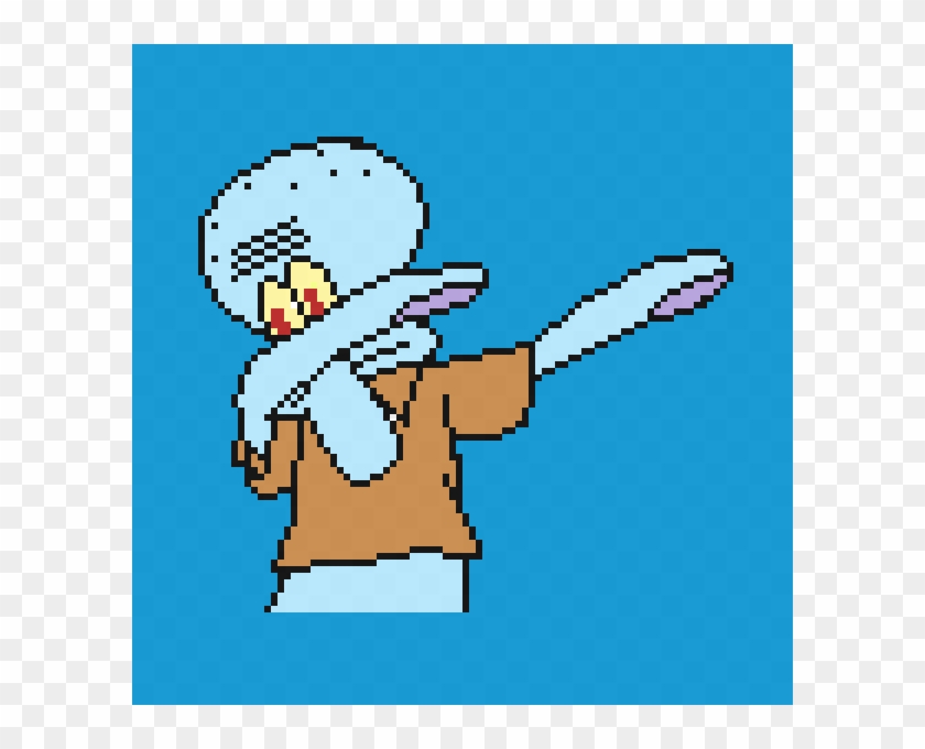 Dabbing Squidward - Cartoon #1687179