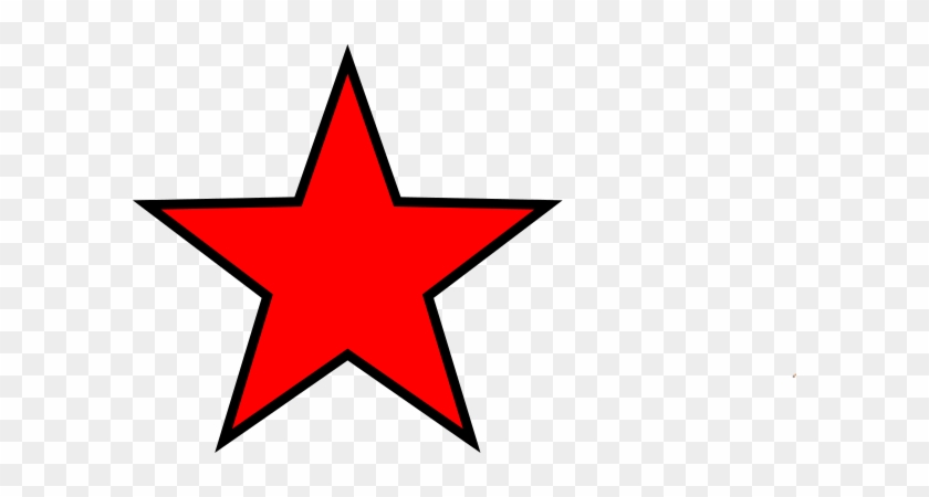 Red Star On Black Background #1687663
