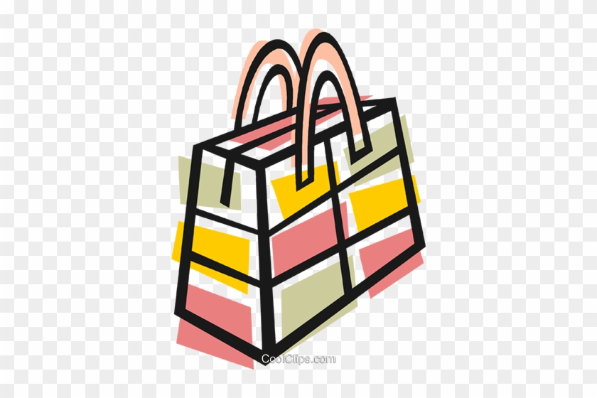Shopping Bag Royalty Free Vector Clip Art Illustration - Shopping Bag Royalty Free Vector Clip Art Illustration #1687688