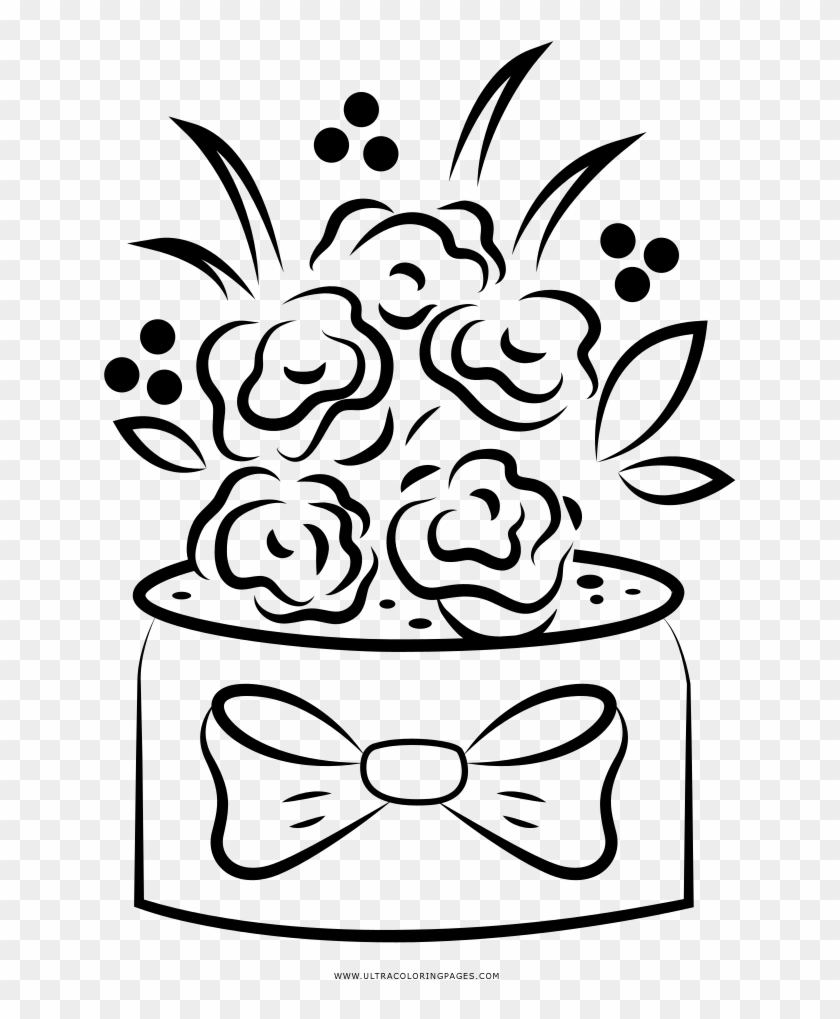 Floral Arrangement Coloring Page - Floral Arrangement Coloring Page #1688136