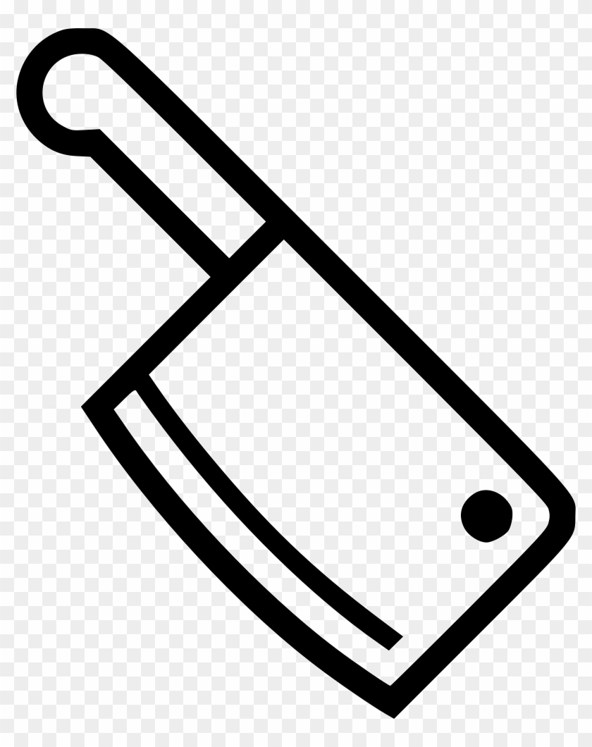 Meat Cleaver Comments - Line Art #1688186