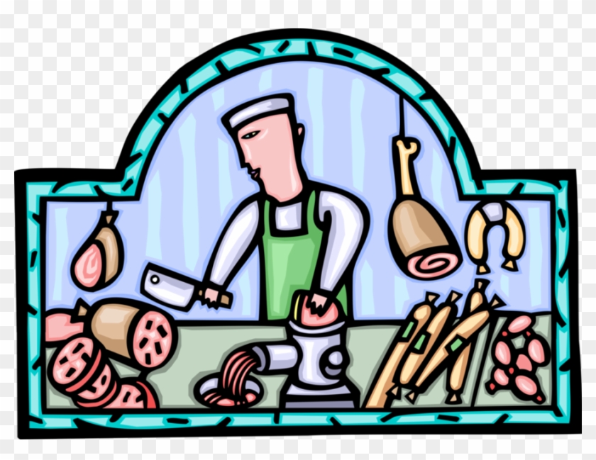 Metzgerei Clipart Butcher Clip Art - Açougue Desenho Png #1688196