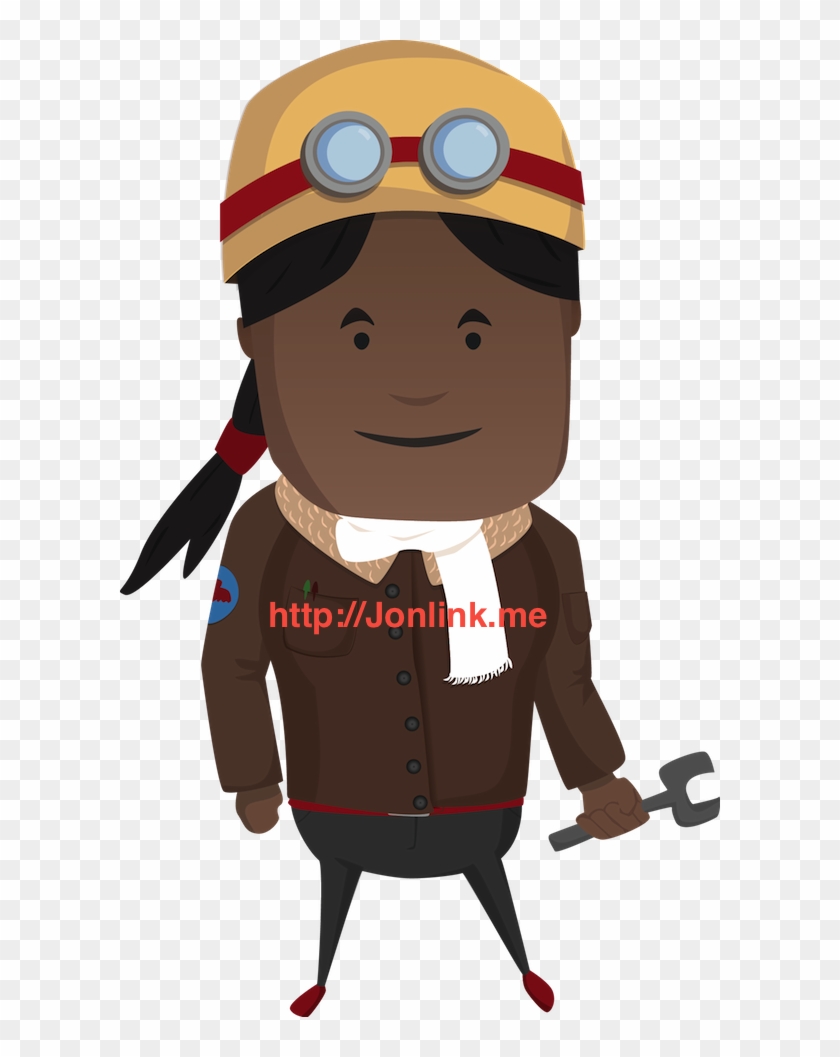 Female Pilot - Cartoon #1688462