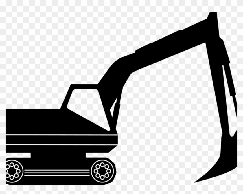 Excovator Clipart Engineer Equipment - Construction Clipart Black And White #1688590