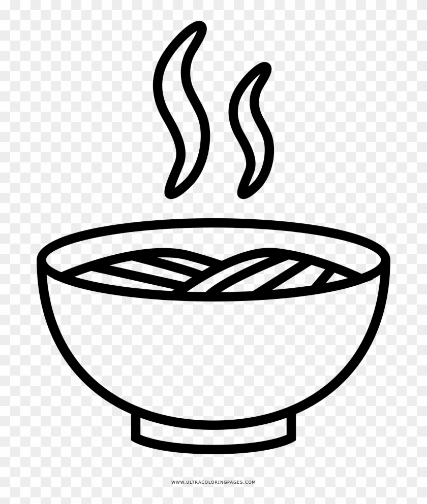 Noodles Coloring Page - Desenho Para Colorir Macarrão #1688599