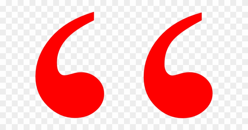 Quotation Marks Vector Red #1689482