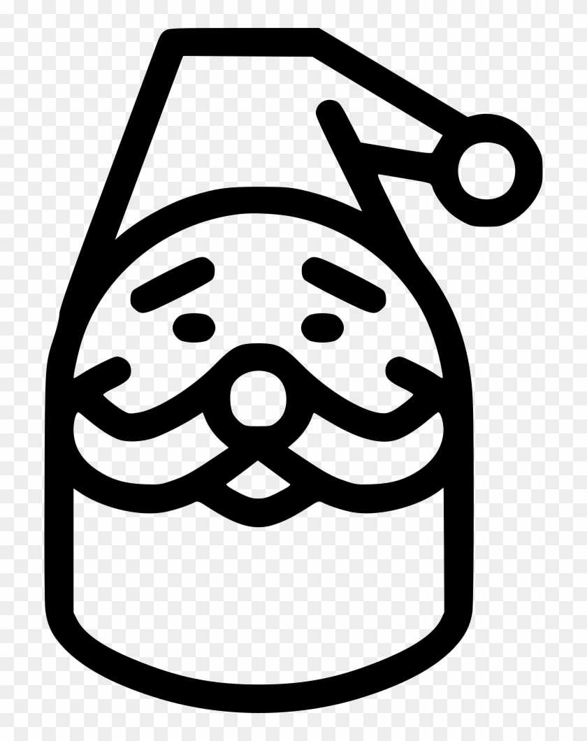 Santa Claus Beard Cap Comments - Scalable Vector Graphics #1690343