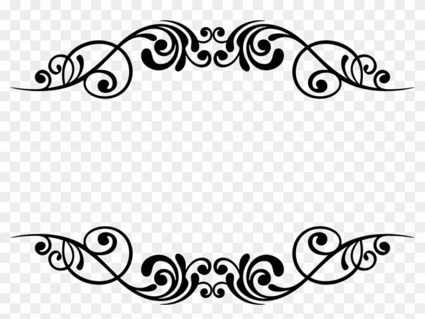 Kisscc0 Decorative Borders Stencil Designs Arts Flourishy - Border Stencil Designs Free #1690793