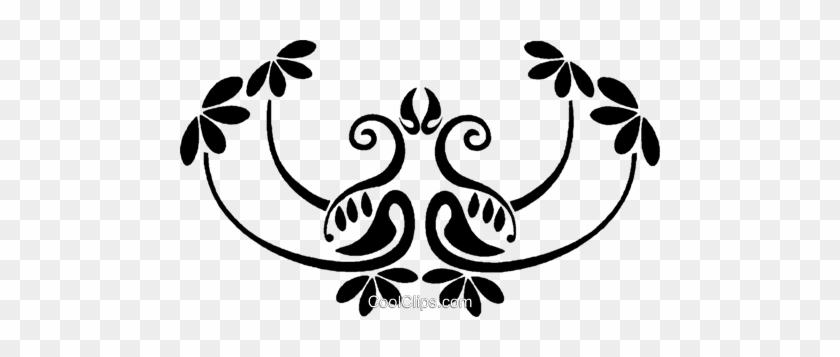 Decorative Floral Design Royalty Free Vector Clip Art - Motif #1690797
