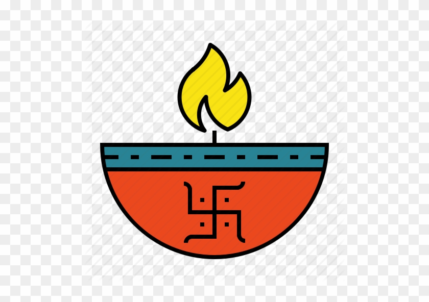 Clipart Library Stock By Chamestudio Pvt Ltd Deepak - Diva Lamp Symbol #1691105