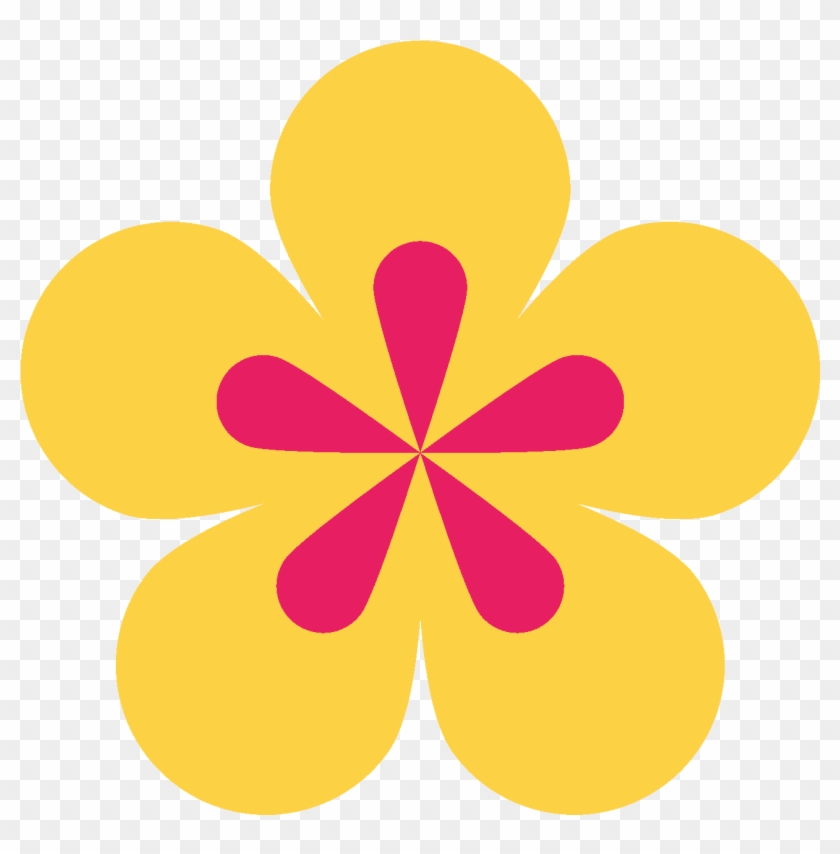 Shapes Clipart Yellow Flower - Asterisk Design #1691112