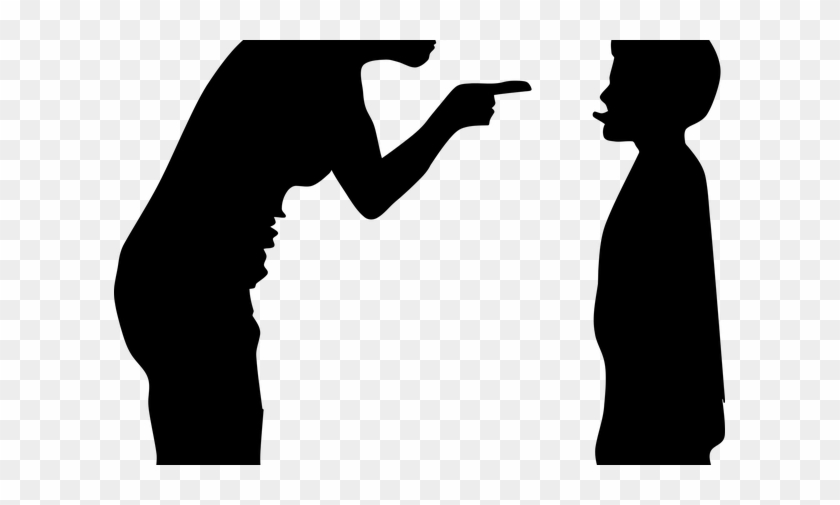 How Bad Parenting Can Cause Mental Disorder In Children- - Parent Scolding Child Silhouette #1692006