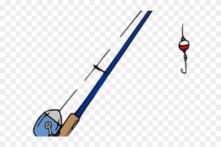Fishing Rod Clipart Early Fishing - Fishing Pole Clipart #1693488