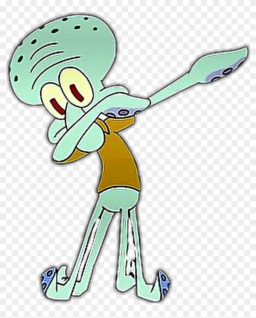 Squidward Dancing Gif Transparent Transparent Background - Transparent Background Squidward Dab Transparent #1693706