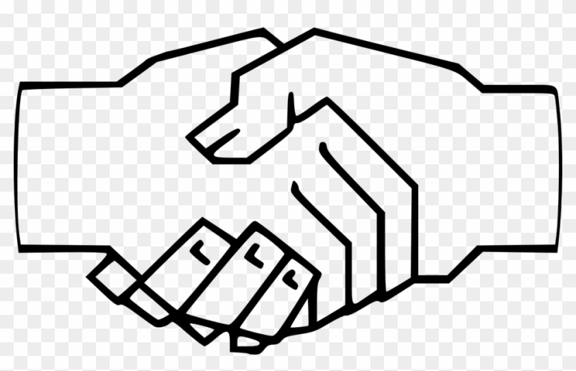 Resources Containing Information For Cfms Reps Who - Hands Shaking Drawing #1693759
