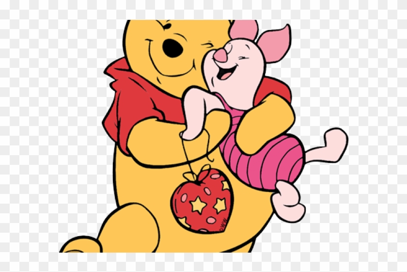 Hug Clipart Valentine - Hearts Winnie The Pooh #1694206