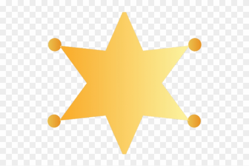 Cowboy Hat Clipart Sheriff Star - Vector Graphics #1695299