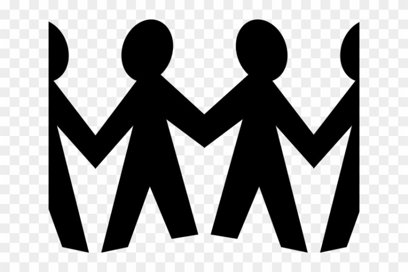 Family Clipart Transparent Background - Stick Person Holding Hands Clipart #1695402