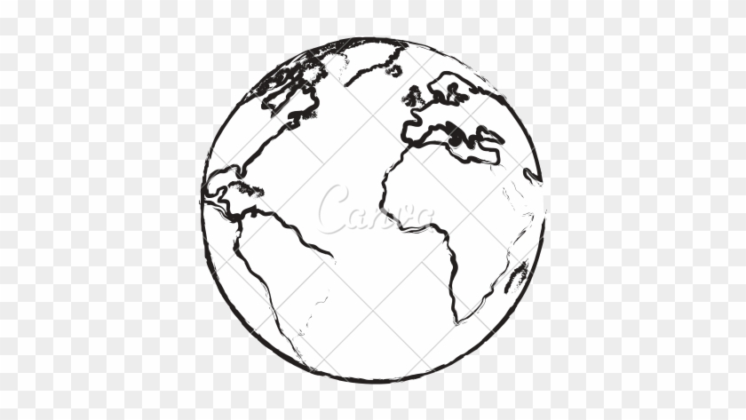Planets Drawing Ubisafe Earth At Getdrawingscom Free - Planet Earth Sketch #1695644