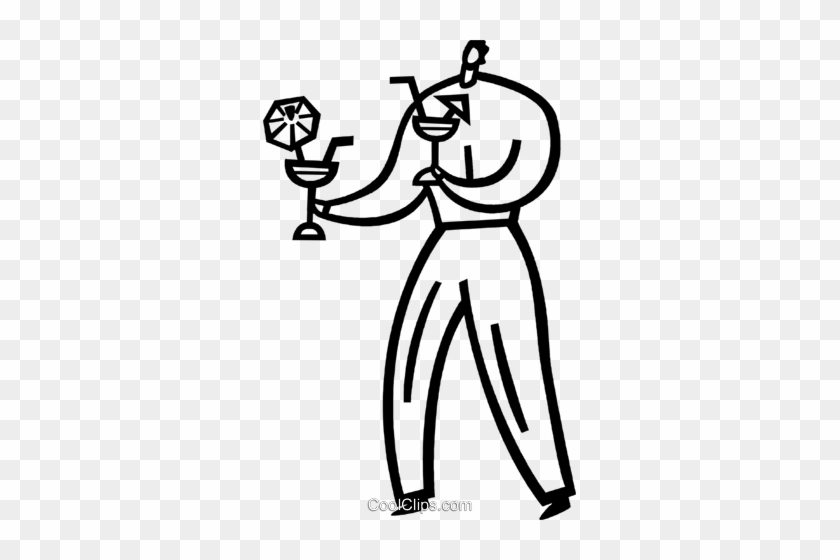 Bartenders Royalty Free Vector Clip Art Illustration - Cartoon #1695739
