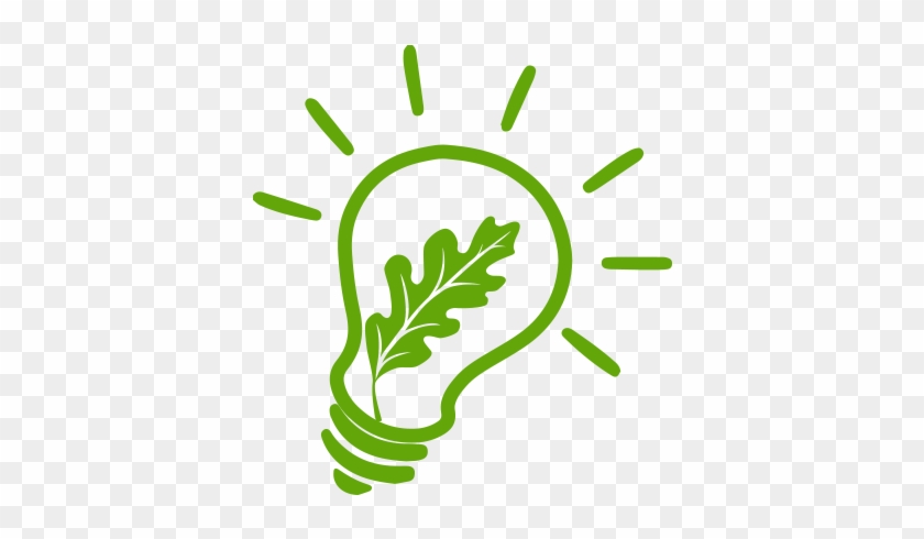 Oak Leaf Ideas Bulb Green - Illustration #1696411