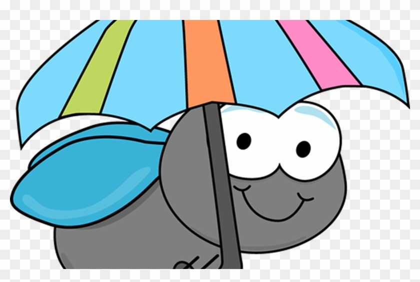 Fly And Umbrellapng Clip Art Flowers/bugs - Clip Art #1696651