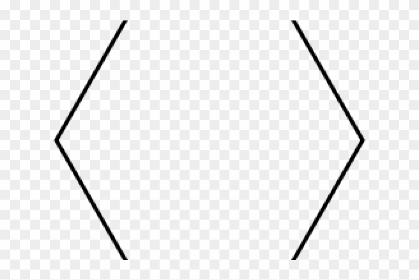 Hexagon Clipart Equal - Line Art #1696885