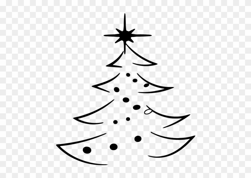 Christmas Tree Outline Png #1697575