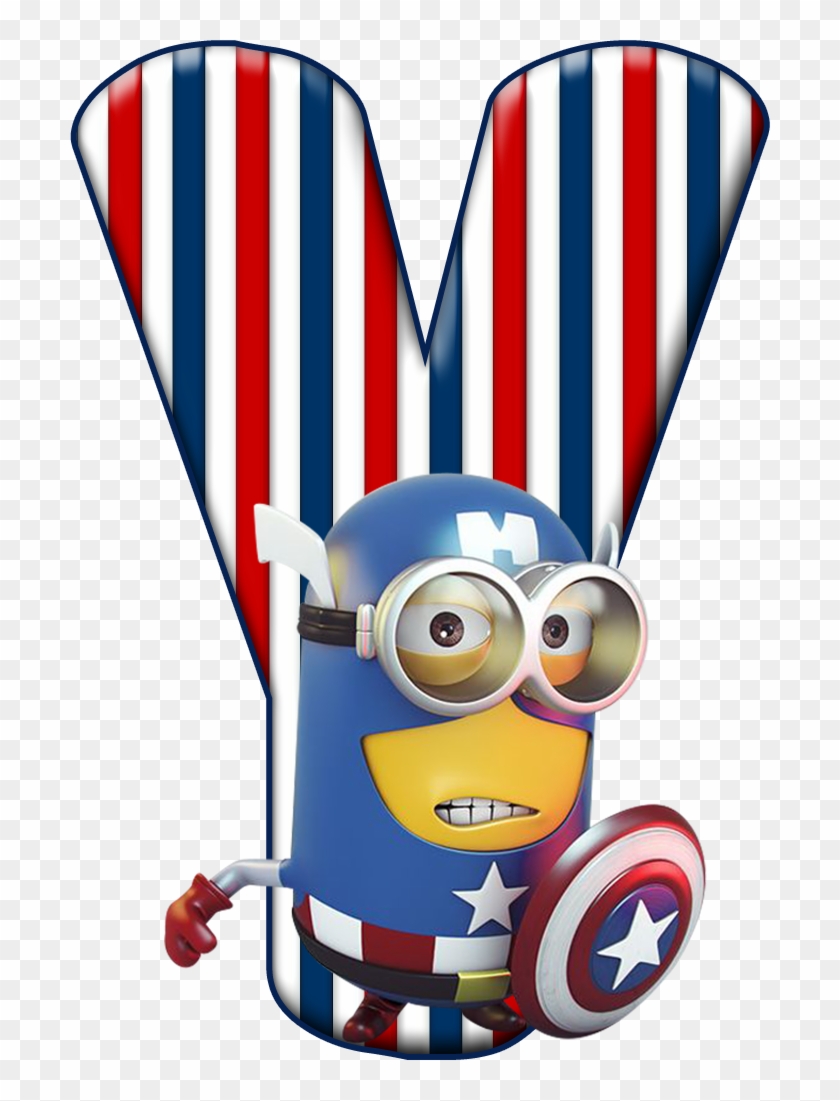 *✿**✿*y*✿**✿* Despicable Me, - Captain America Minion Png #1698293