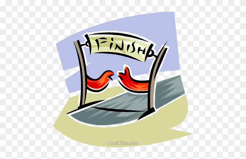 Ziellinie Vektor Clipart Bild Vc063637 Coolclipscom - Finish Line Clip Art #1698323