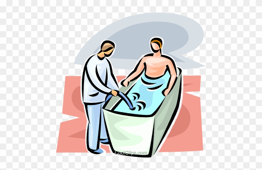 Man Sitting In A Therapeutic Whirlpool Royalty Free - Man Sitting In A Therapeutic Whirlpool Royalty Free #1699377