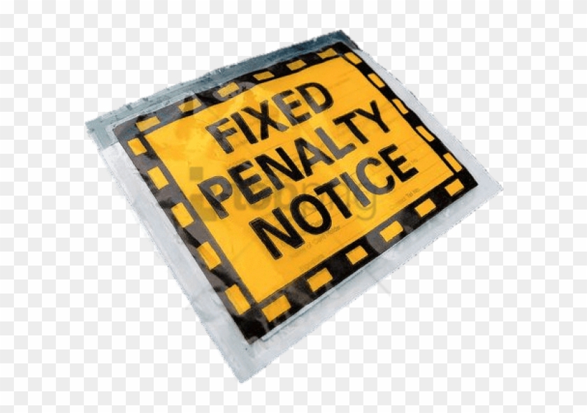 Download Parking Ticket On Car Window Png Images Background - Sign #1700004