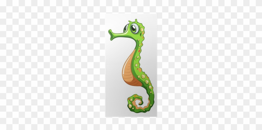 Cavalo Marinho Desenho Verde Png #1700249