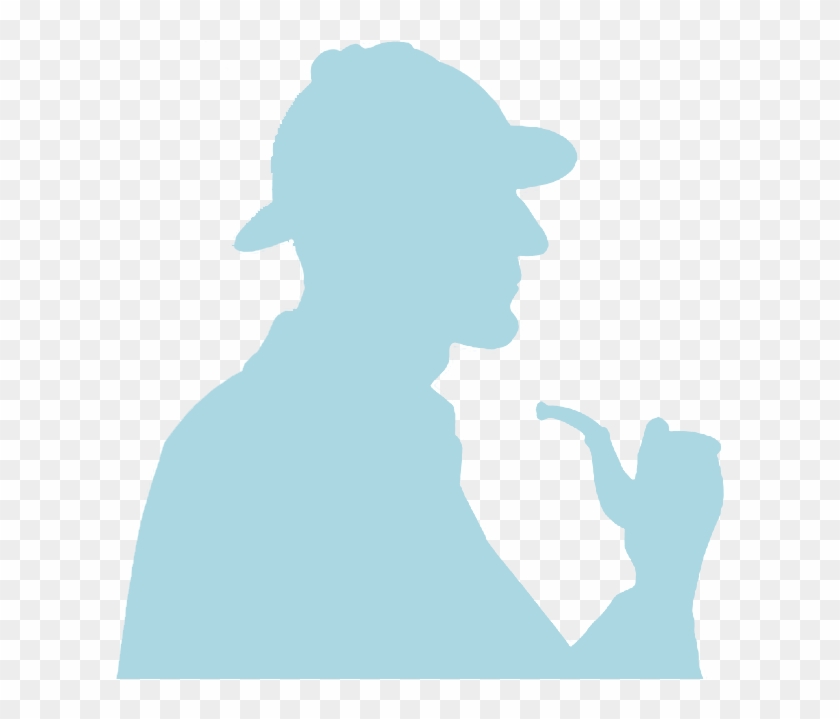 Every Week Our Agents Supply Way2gohomes - Sherlock Holmes Silhouette White #1700472