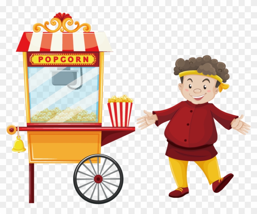 England Clipart Popcorn - Pop Corn Man Cartoon #1701088